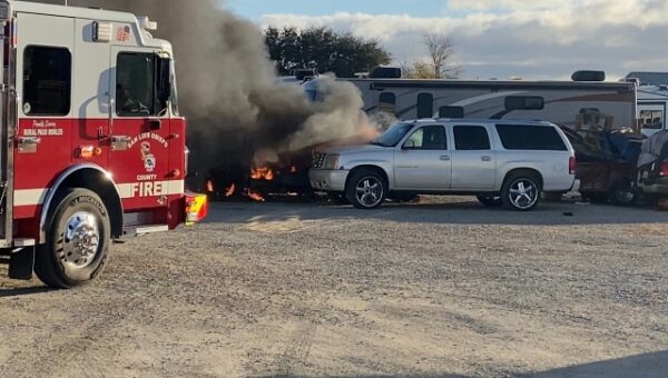 Emergency crews respond to explosive truck fire in Paso Robles