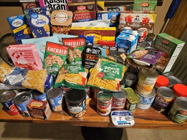 A membership food drive collected 160 pounds of non-perishable food, which was donated to Loaves & Fishes
