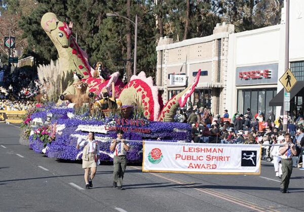 Cal Poly float receives Leishman Public Spirit Award at 2025 Rose Parade