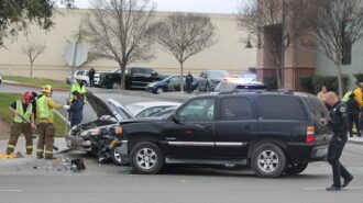 Three-vehicle collision reported at Creston and Sherwood roads