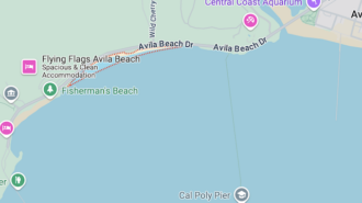 Car crashes off roadway in Avila Beach