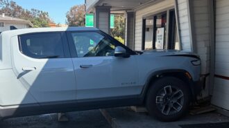 Truck crashes into Jack in the Box in San Luis Obispo