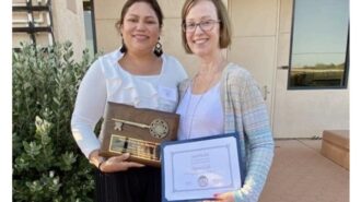 School district honors volunteer with 'Key to the District'