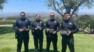 Paso Robles Police officers honored for DUI enforcement efforts