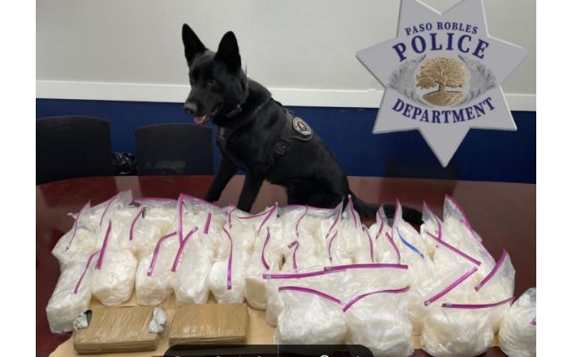 Two arrested after Paso Robles police find meth, cocaine in traffic stop