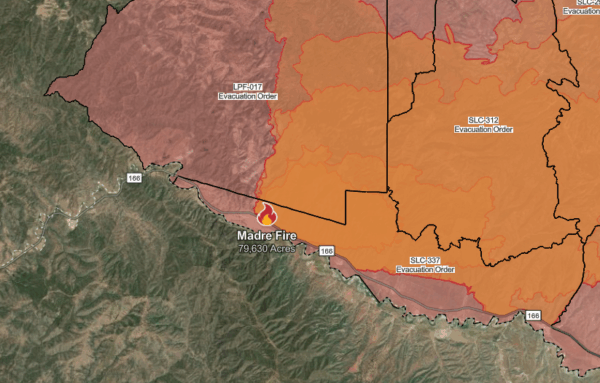 Update: Madre Fire grows to nearly 80,000 acres