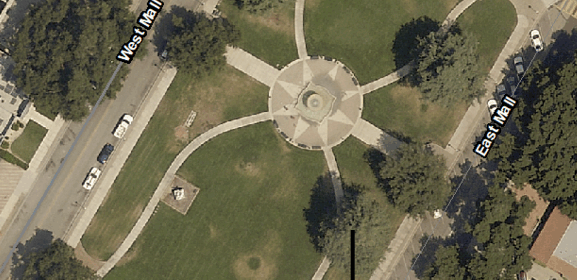 Atascadero removes aging Deodar cedar from downtown Sunken Gardens