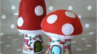 Create felt mushroom pincushions with the Paso Robles City Library