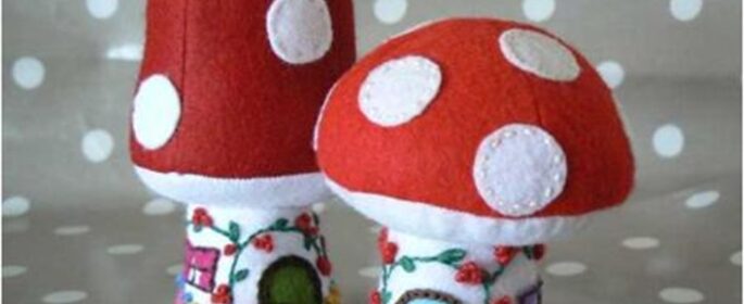 Create felt mushroom pincushions with the Paso Robles City Library