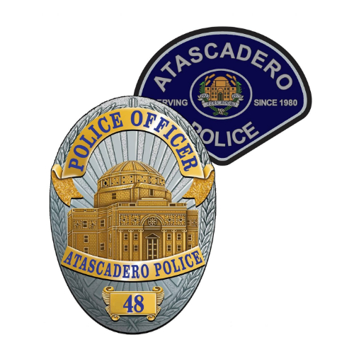 ATASCADERO police badge