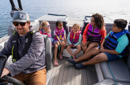 Wearing a life jacket is the first step for a safe day of boating. Photo from California State Parks.