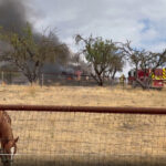 Fire destroys Creston barn, leaves one injured, horses unharmed