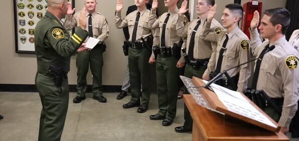Sheriff’s Office welcomes new deputies, promotes two senior deputies