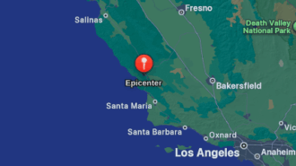 Earthquake reported southwest of Atascadero Saturday