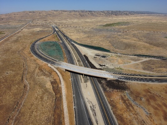 Construction photos of the Highway 46 East Widening Project (Cholame segment)