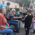 Assisted living community hosting Halloween trunk or treat event