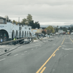 Power pole collapse blocks traffic in Atascadero