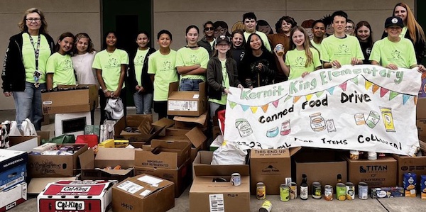 Kermit King Elementary donates record haul to Paso Robles food bank