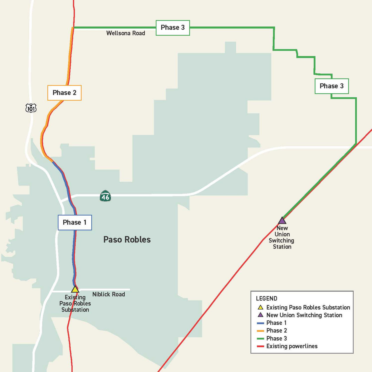 PG E Working To Upgrade Power Grid In Paso Robles Paso Robles Daily News Paso Robles Project Map 