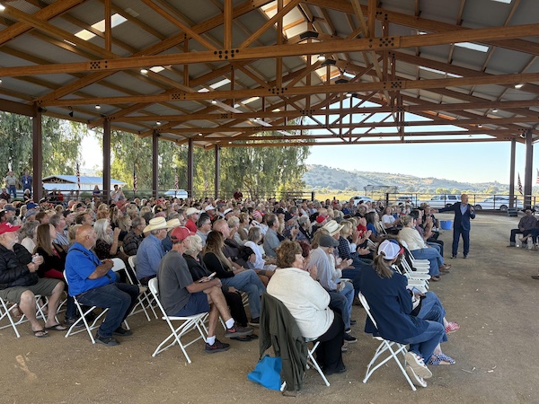 Republican gubernatorial candidate Steve Hilton visits Raven Ranch
