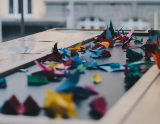 Library invites kids to fold paper at Origami Jam